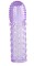 Насадка гелевая фиолетовая с точками, шипами и наплывами - 13,5 см.