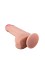 Реалистичный фаллоимитатор с нежно-розовой головкой - 18,5 см.