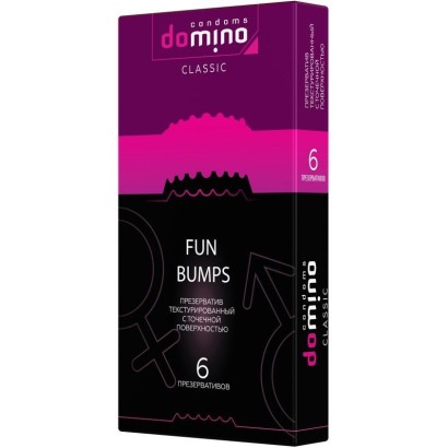 Текстурированные презервативы DOMINO Classic Fun Bumps - 6 шт.