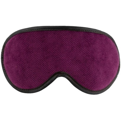Фиолетовая сплошная маска на резиночке с черной окантовкой