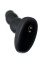 Черный анальный стимулятор с вибрацией и вращением Ridge - 17,2 см.