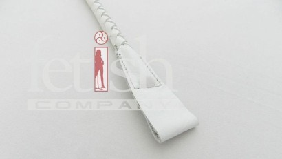 Стек спанкерный с наконечником-хлопушкой белого цвета - 75 см.