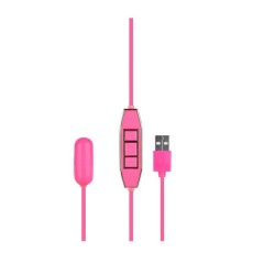 Розовая вибропулька с питанием от USB LET US-B 10 RHYTHMS BULLET SMALL PINK