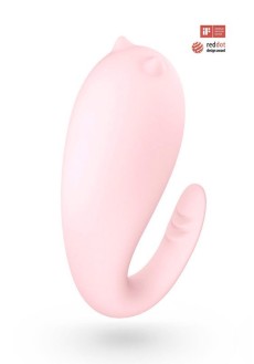 Розовое перезаряжаемое виброяйцо Mr.Devil