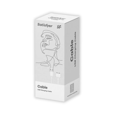 Белый магнитный кабель для зарядки Satisfyer USB Charging Cable