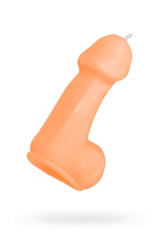 Оранжевая свеча в форме пениса - 47 гр. Оранжевая свеча в форме пениса - 47 гр.