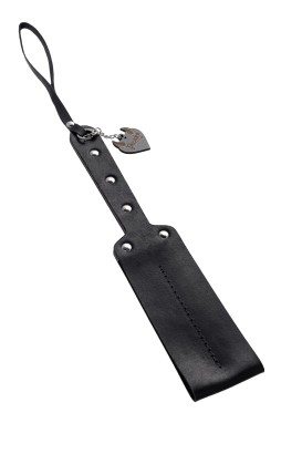 Черный кожаный пэддл - 32 см.