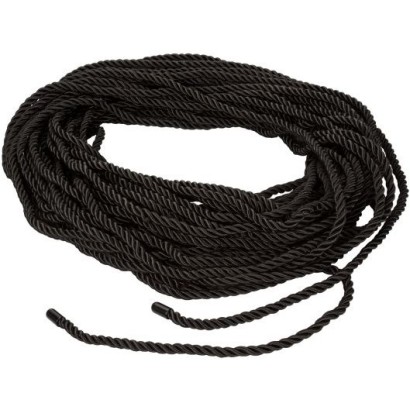 Черная веревка для шибари BDSM Rope - 30 м.