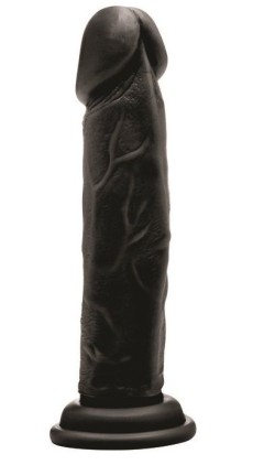 Чёрный фаллоимитатор Realistic Cock 8 