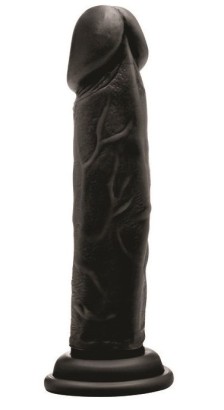 Чёрный фаллоимитатор Realistic Cock 8 