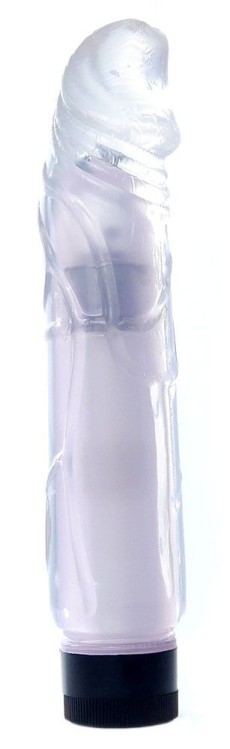 Прозрачный вибратор Juicy Jelly - 22 см.