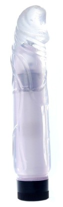 Прозрачный вибратор Juicy Jelly - 22 см.