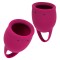 Набор из 2 малиновых менструальных чаш Peony