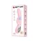 Нежно-розовый вибратор Nicola с вакуумной клиторальной стимуляцией - 24 см.