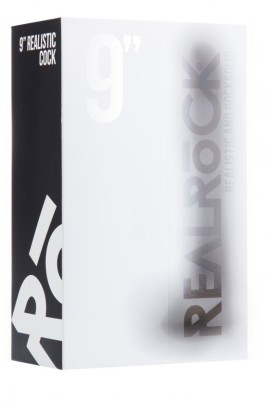 Чёрный фаллоимитатор Realistic Cock 9  - 23,5 см.