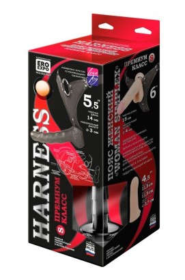 Пояс харнесс премиум класса WOMAN SIMPLEX(S) с 3 насадками