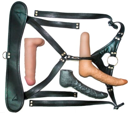 Пояс харнесс премиум класса WOMAN SIMPLEX(S) с 3 насадками