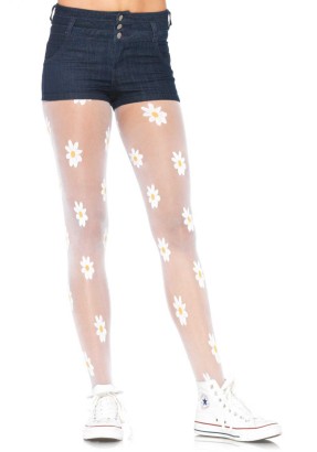 Оригинальные колготки в ромашку Leg Avenue