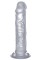 Прозрачный фаллоимитатор Realistic Cock 9  - 23,5 см.