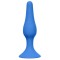 Синяя анальная пробка Slim Anal Plug XL - 15,5 см.