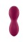 Бордовый вибратор с движущимся шариком Exciterrr