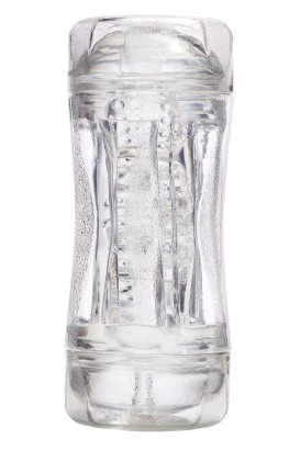 Прозрачный двусторонний мастурбатор Sophia - вагина и анус