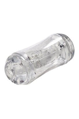 Прозрачный двусторонний мастурбатор Sophia - вагина и анус