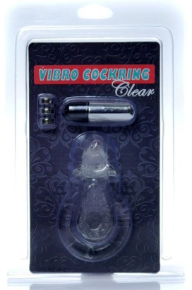 Прозрачное эрекционное виброкольцо с дельфином