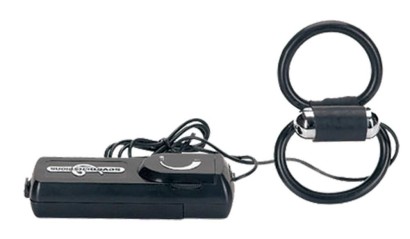 Чёрное эрекционное кольцо с подхватом мошонки и вибрацией X-FACTOR VIBRATING COCK & BALL RINGS