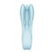 Голубой вибратор Threesome 1 с  пальчиками 