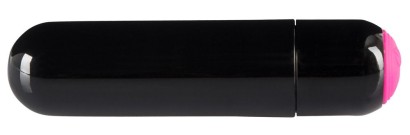 Черная перезаряжаемая вибропуля Rechargeable Vibrobullet - 9 см.