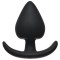 Чёрная анальная пробка Perfect Fit Plug Medium - 9 см.