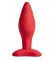 Бордовая анальная пробка Matter L - 12 см.