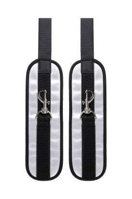 Черно-серебристые фиксаторы для рук на дверь Anonymo