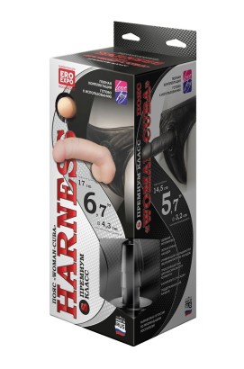 Трусики харнесс премиум класса WOMAN CUBA с 2 насадками