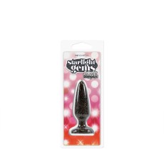 Чёрная анальная пробка Booty Boppers на присоске - 10,5 см.