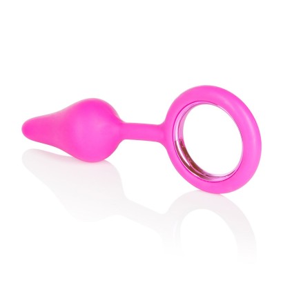 Розовая анальная пробка Booty Call Booty Tickler - 9,5 см.