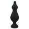 Черная анальная втулка Amuse L - 13,8 см.