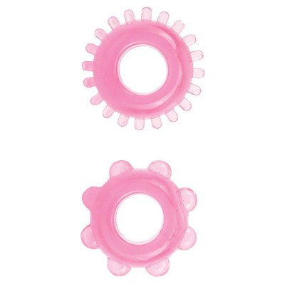 Набор из 2 розовых эрекционных колец SYNERGY TICKLER RING 