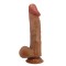 Карамельный фаллоимитатор-реалистик Buraq на присоске - 24 см.