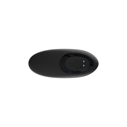 Черный анальный вибромассажёр с 10 режимами возвратно-поступательных движений - 14,5 см.