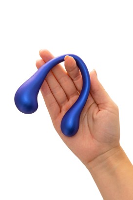 Синий многофункциональный вибратор Inefy с пультом ДУ  
