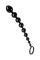 Черная анальная цепочка A-toys - 28,3 см.