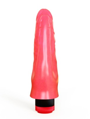 Двойной анально-вагинальный вибромассажёр с лепестками - 17 см.