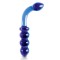 Синий стеклянный анальный стимулятор ICICLES № 31