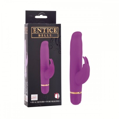 Лиловый вибратор с клиторальной стимуляцией ENTINCE BELLE 