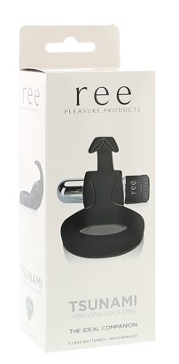 Чёрное виброкольцо Tsunami