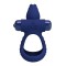 Синее эрекционное кольцо с вибрацией Luchito