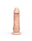 Гелевый фаллоимитатор-реалистик на присоске - 15,5 см.