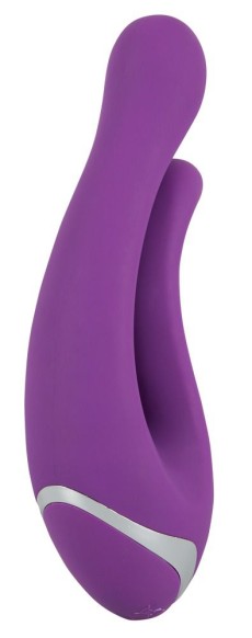 Фиолетовый перезаряжаемый вибратор Javida Double Vibe